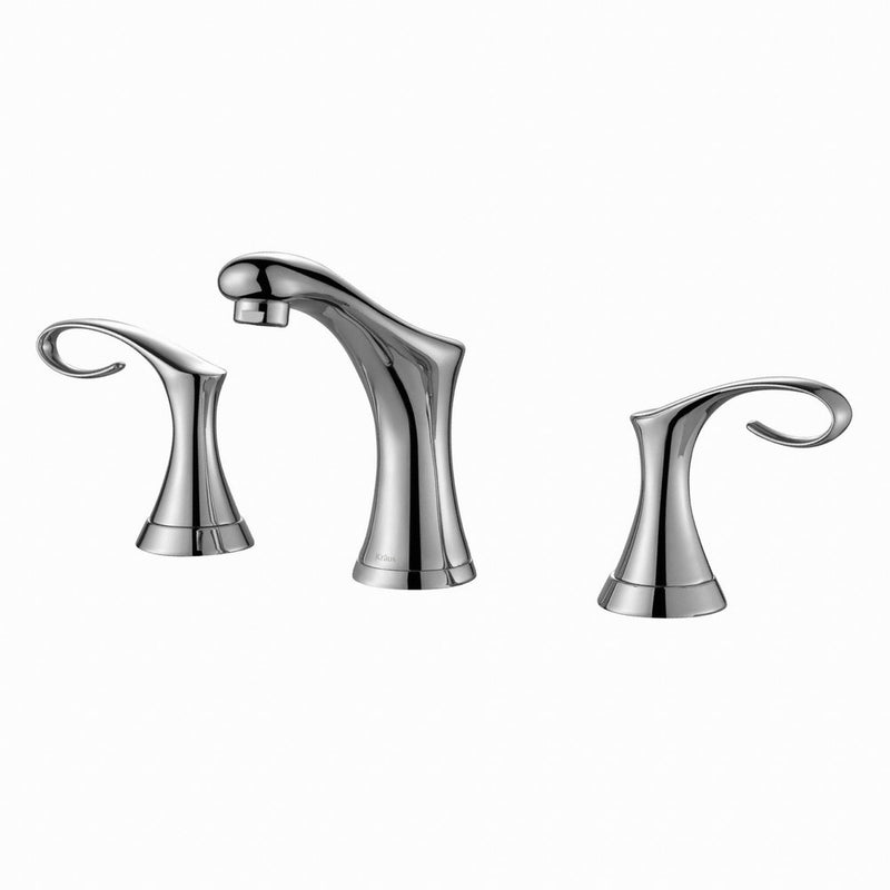 Kraus FUS-13103CH Cirrus Widespread 2-Handle Bathroom Faucet, 8", Chrome