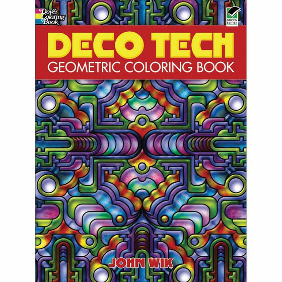 Dover Publications-Deco Tech Geometric Coloring Book