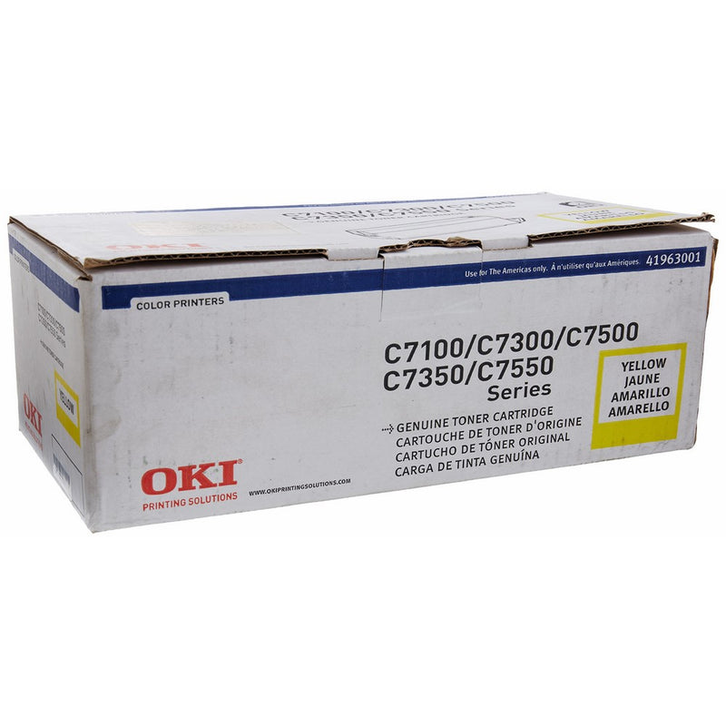 Oki Yellow Toner Cartridge, 10000 Yield (41963001)