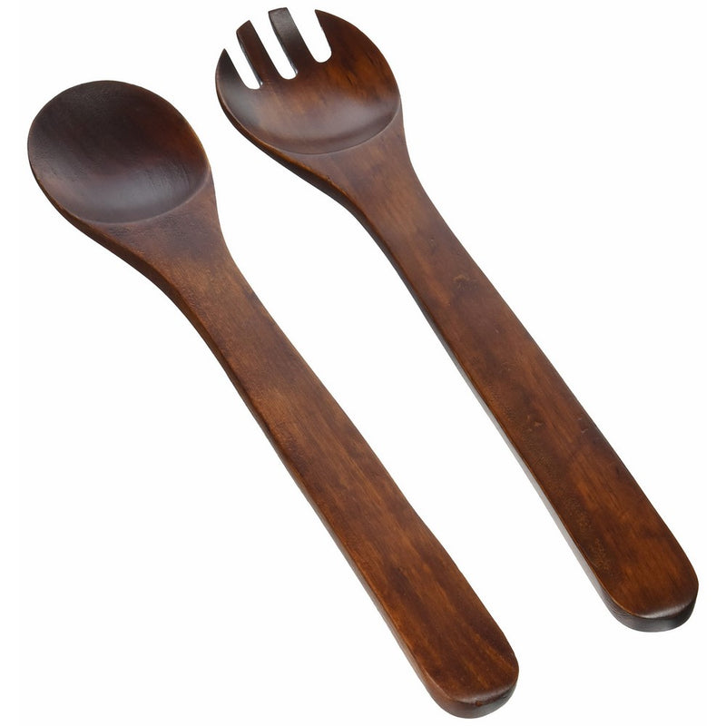 Lipper International 286 Cherry Finished Salad Servers, 12" Long, One Pair