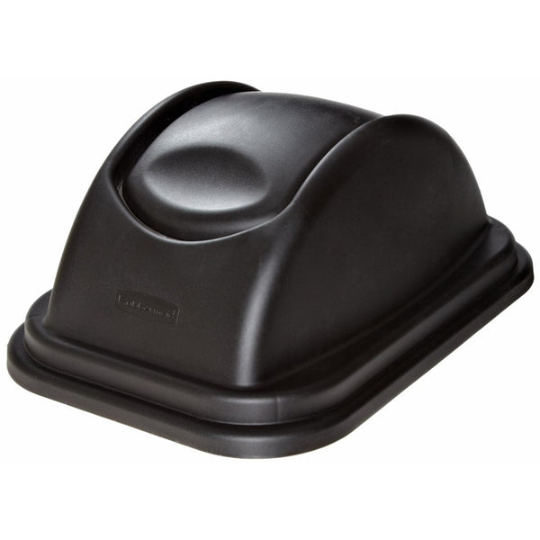 Rubbermaid Commercial Untouchable Trash Can Lid, 15", Black, FG306600BLA