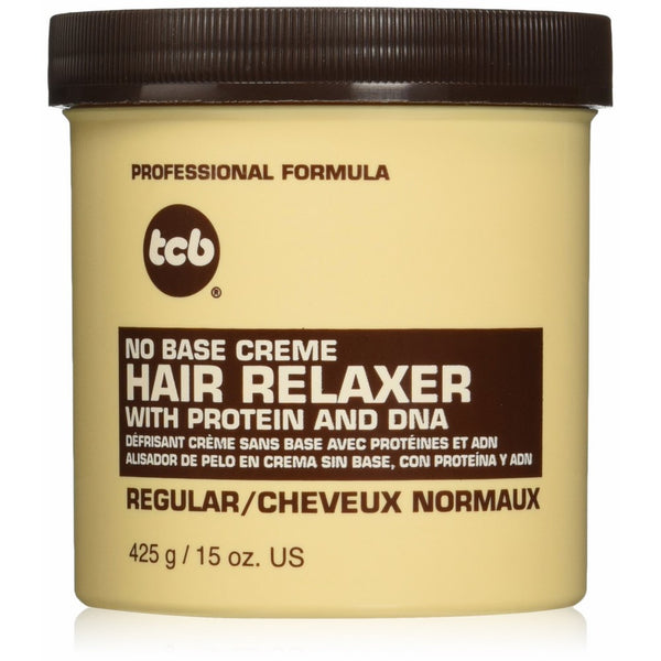 TCB No Base Creme Hair Relaxer, Regular, 15 Ounce