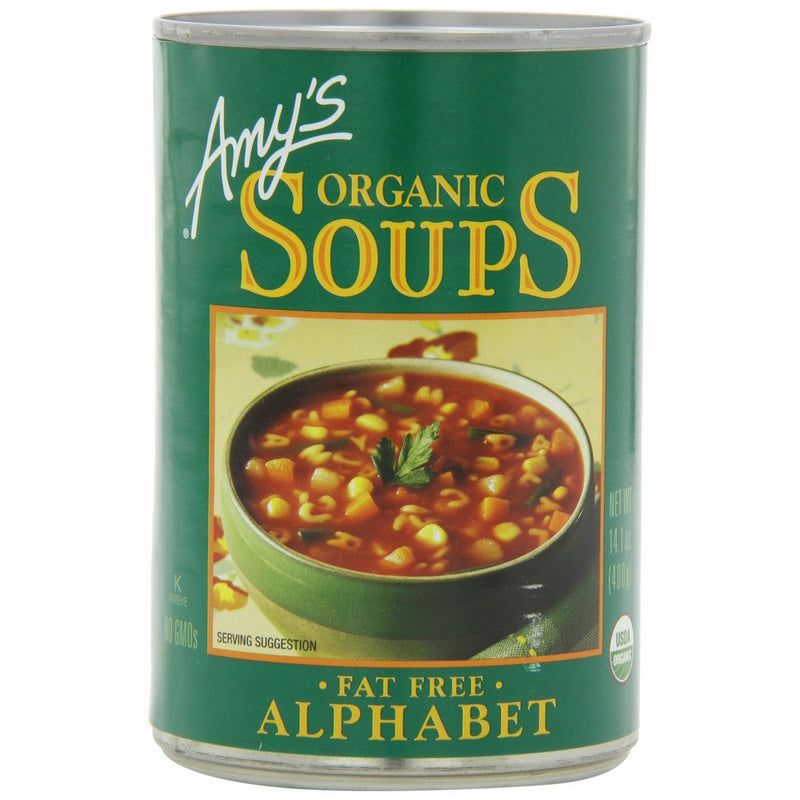 Amy's Organic Soups, Fat Free Alphabet, 14.1 Ounce (Pack of 12)