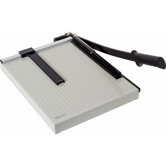 Dahle 15e Vantage Paper Trimmer, 15" Cut Length, 15 Sheet, Automatic Clamp, Adjustable Guide, Metal Base with 1/2 Gridlines, Guillotine Paper Cutter