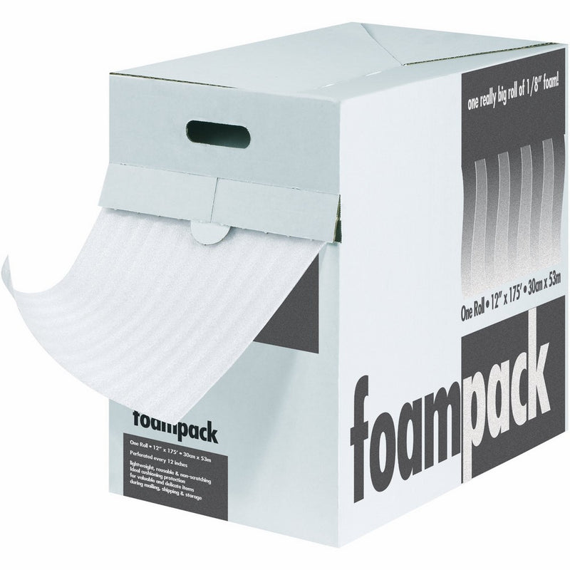 Aviditi FD1424 Polyethylene Air Foam Dispenser Pack, 85' Length x 24" Width, 1/4" Thick, White