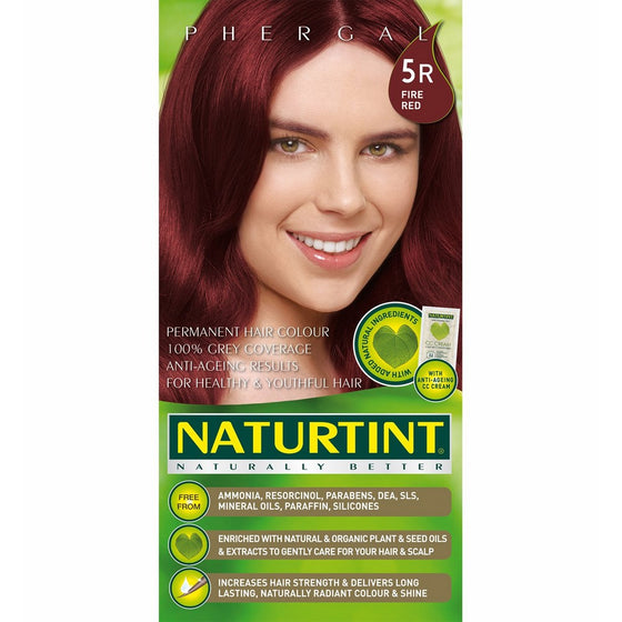 Phergal Naturtint Hair Color Permanent, 9R Fire Red, 5.28 Ounce