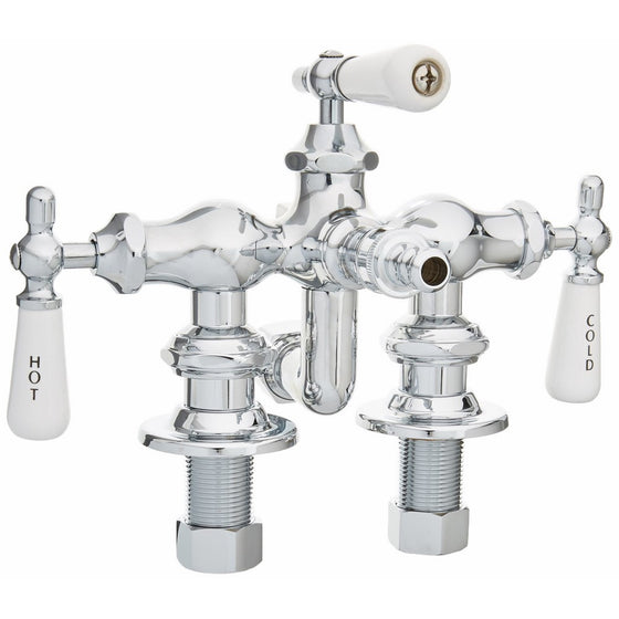 Barclay Leg Tub Diverter Faucet for Cast Iron Tub with Old Style Spigot