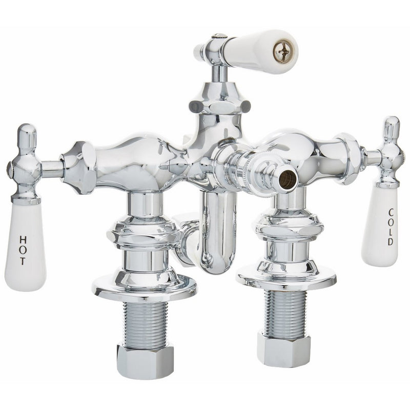 Barclay Leg Tub Diverter Faucet for Cast Iron Tub with Old Style Spigot