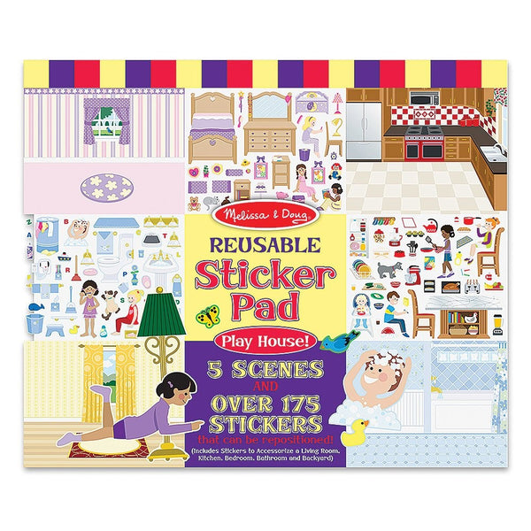 Melissa & Doug Play House! Reusable Sticker Pad