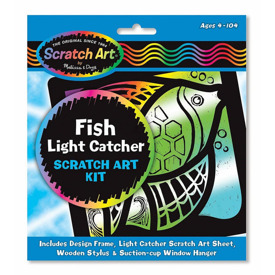 Melissa & Doug Fish Light Catcher Scratch Art Kit