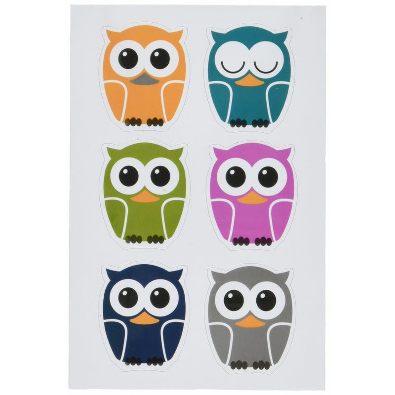 Kikkerland Owl Magnet, Set of 6