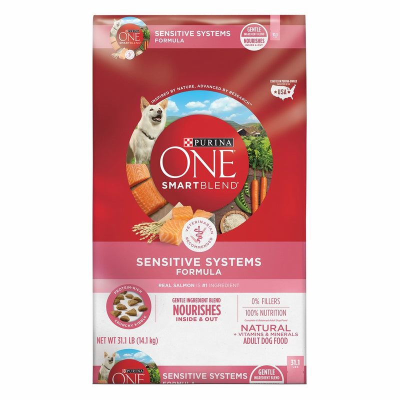 Purina ONE SmartBlend Natural Sensitive Systems Formula Adult Dry Dog Food - 31.1 lb. Bag