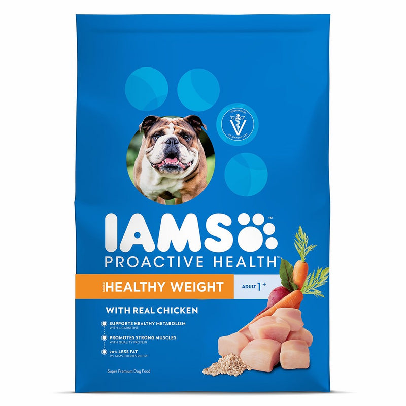 Iams ProActive Health Healthy Weight Dry Dog Food for All Dogs – Chicken, 29.1 Pound Bag
