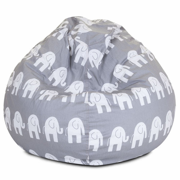 Majestic Home Goods Bean Bag, Gray Ellie