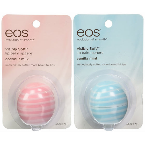 Eos Lip Balm Sft Van Mint Size .25z Eos Lip Balm Visibly Soft Van Mint .25z