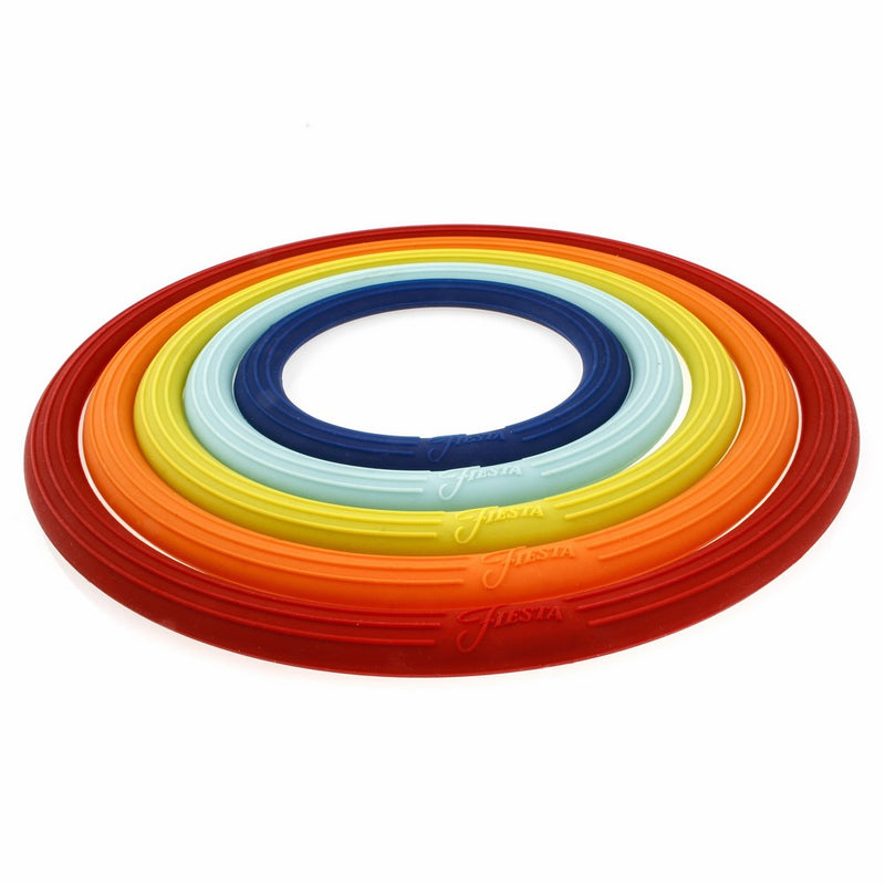 Fiesta 5 Piece Trivet Set, Multicolor