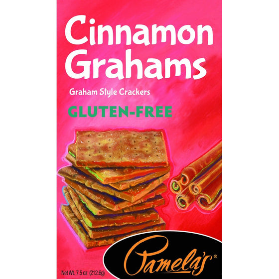 Pamela's Products Gluten Free Graham Crackers, Cinnamon(Pack of 6)