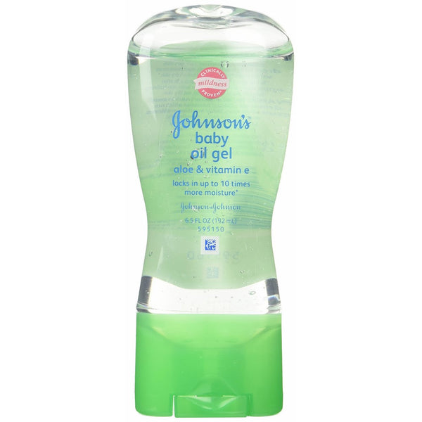 Johnson's Baby Gel Oil with Aloe & Vitamin E, 6.5 Ounces