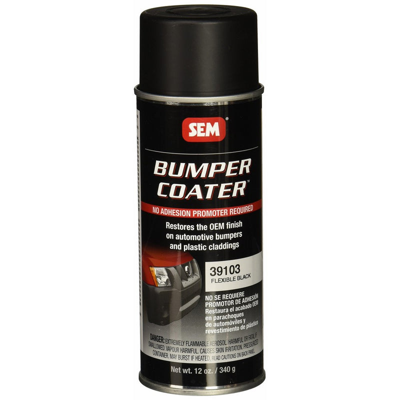 SEM 39103 Black Original Flexible Bumper Coater Aerosol - 12 oz.