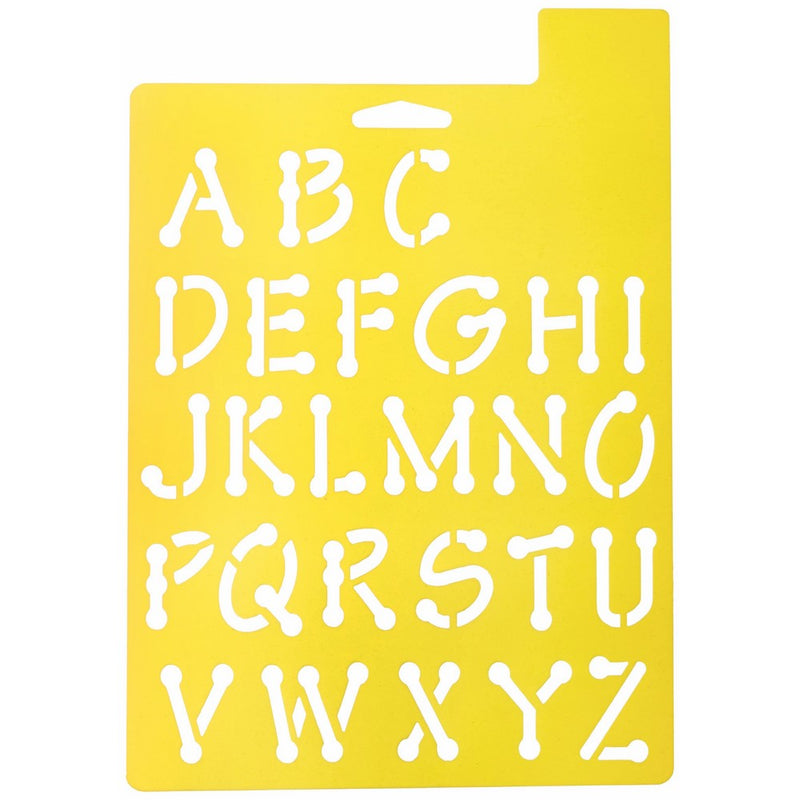 Delta Creative Stencil Mania Stencil, 7 by 10-Inch, 970390710 Whimsical Dot Alphabet