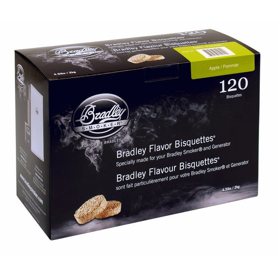 Bradley Smoker BTAP120 Apple Bisquettes 120 pack