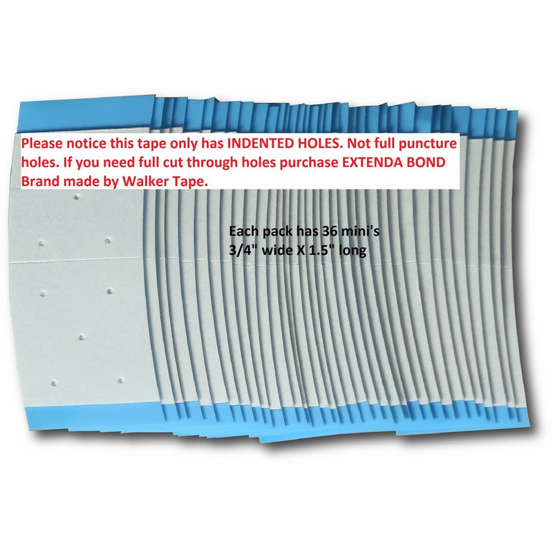 Pro-Flex Blue Mini Tabs With Holes Toupee Tape