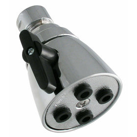 LDR 502 1300 Deluxe 4 Jet Showerhead with Adjustable Spray, Chrome Plated