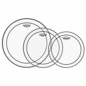 Remo PP-0910-PS Pinstripe Clear Tom Drumhead Pack - 12", 13" & 16"