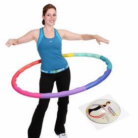 Sports Hoop - Acu Hoop 4M - 4lb (Dia.40") Medium, Weighted Hula Hoop for Workout with 50 minutes Workout Lesson DVD