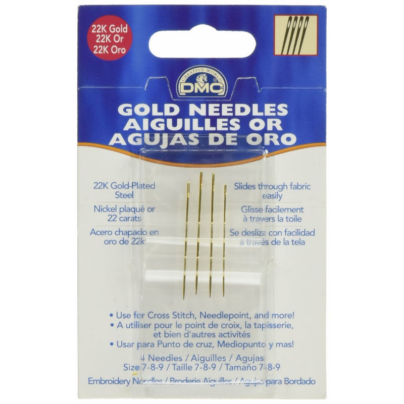 DMC 6133 Embroidery Hand Needles, Gold