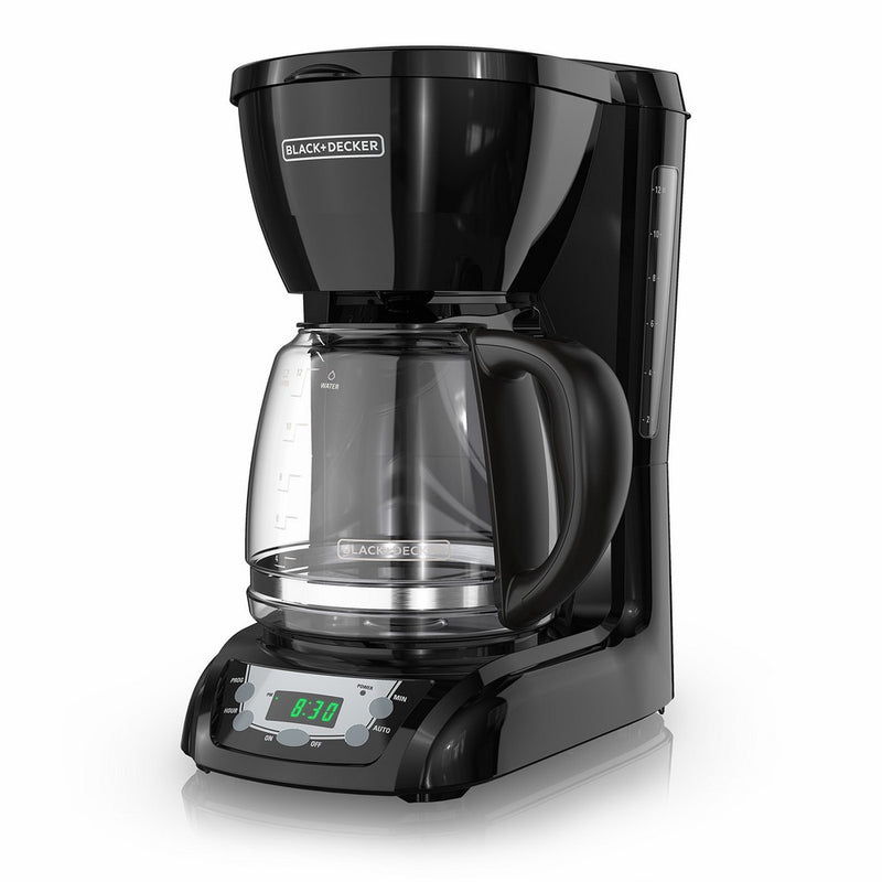 BLACKDECKER 12-Cup Programmable Coffeemaker, Black, DLX1050B