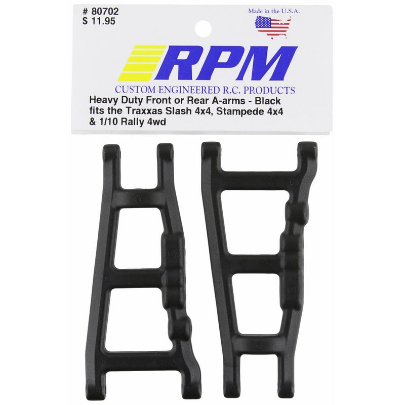 RPM 80702 Front/Rear A-Arms Black Slash/Stampede 4x4 Black