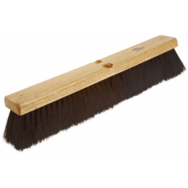 Weiler 42002 Horsehair Fine Sweep Floor Brush, 2-1/2" Head Width, 24" Overall Length, Natural