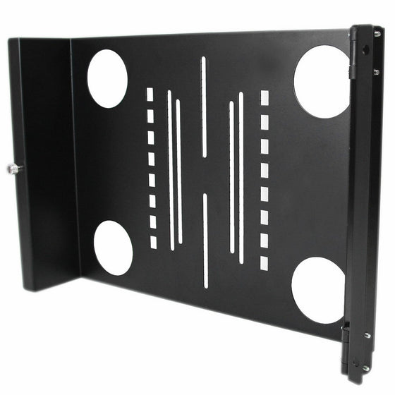 StarTech.com Universal Swivel VESA LCD Mounting Bracket for 19-Inch Rack or Cabinet Computer Case RKLCDBKT (Black)