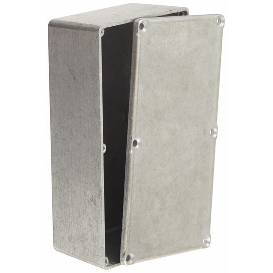 BUD Industries CU-476 Aluminum Econobox, 6" Length x 3-1/4" Width x 2" Height, Natural Finish