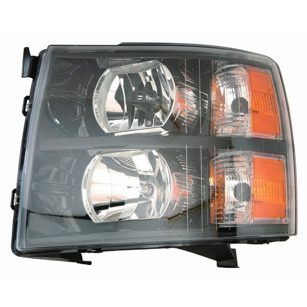 Depo 335-1145P-US2 Chevrolet Silverado Headlight Unit Set with Black Bezel