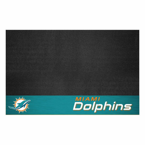 Fanmats 12190 NFL Miami Dolphins Vinyl Grill Mat