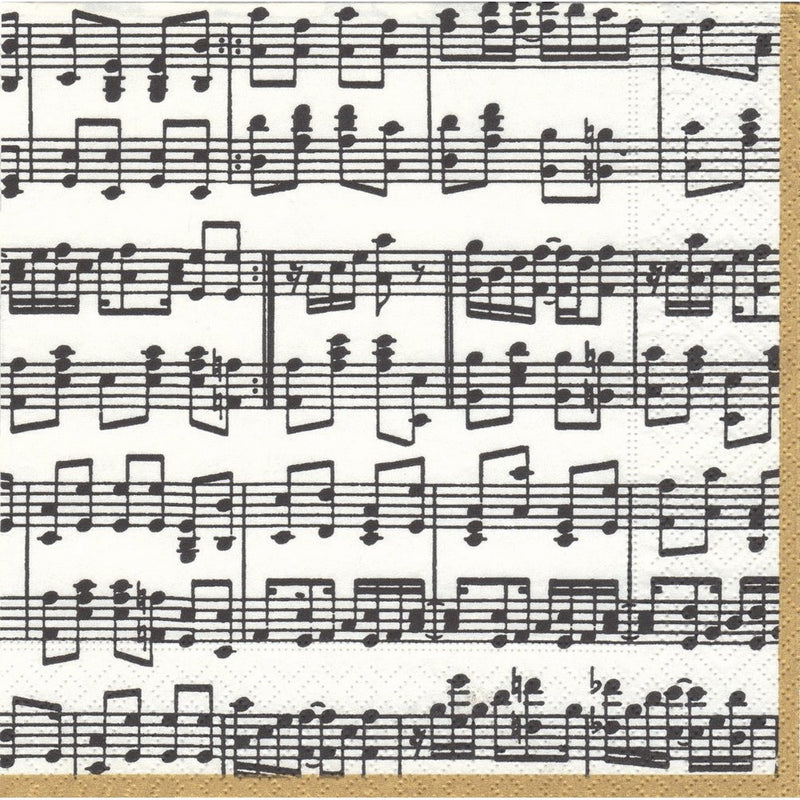 Entertaining with Caspari Musica Paper Cocktail Napkins, Pack of 20