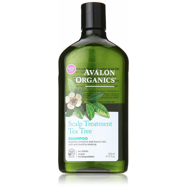 Avalon Organics Scalp Treatment Tea Tree Shampoo, 11 Ounce