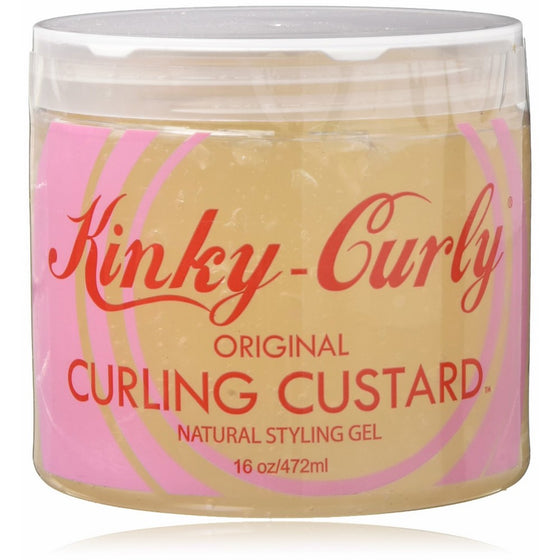 Kinky Curly Original Curling Custard Natural Styling Gel 16 oz