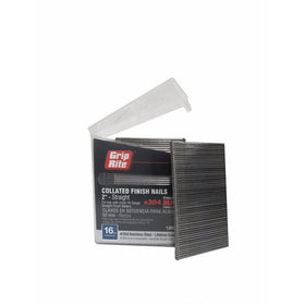 Grip Rite Prime Guard MAXB64873 16-Gauge 304-Stainless Steel Straight Finish Nails in Belt Clip Box (Pack of 1000), 2"