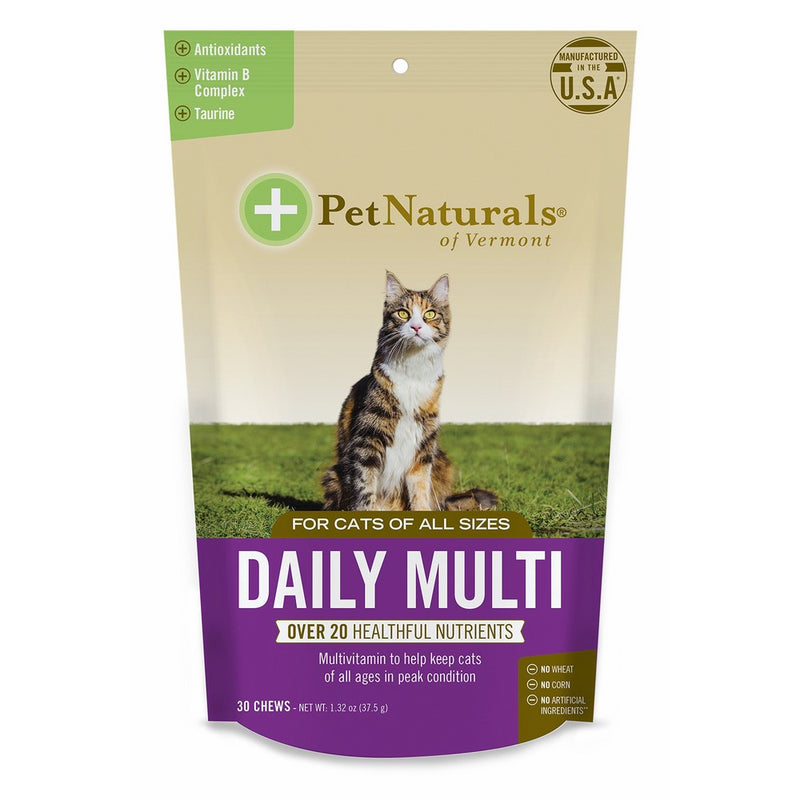 Pet Naturals Daily Multi for Cats, Multivitamin Formula, 30 Bite Sized Chews