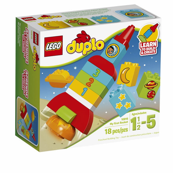 LEGO DUPLO My First Rocket 10815, Preschool, Pre-Kindergarten Large Building Block Toys for Toddlers