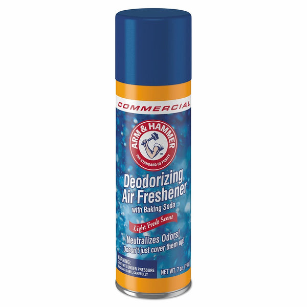 Arm & Hammer 3320094170CT Baking Soda Air Freshener, Aerosol, Light Fresh, 7 oz, (Case of 12)