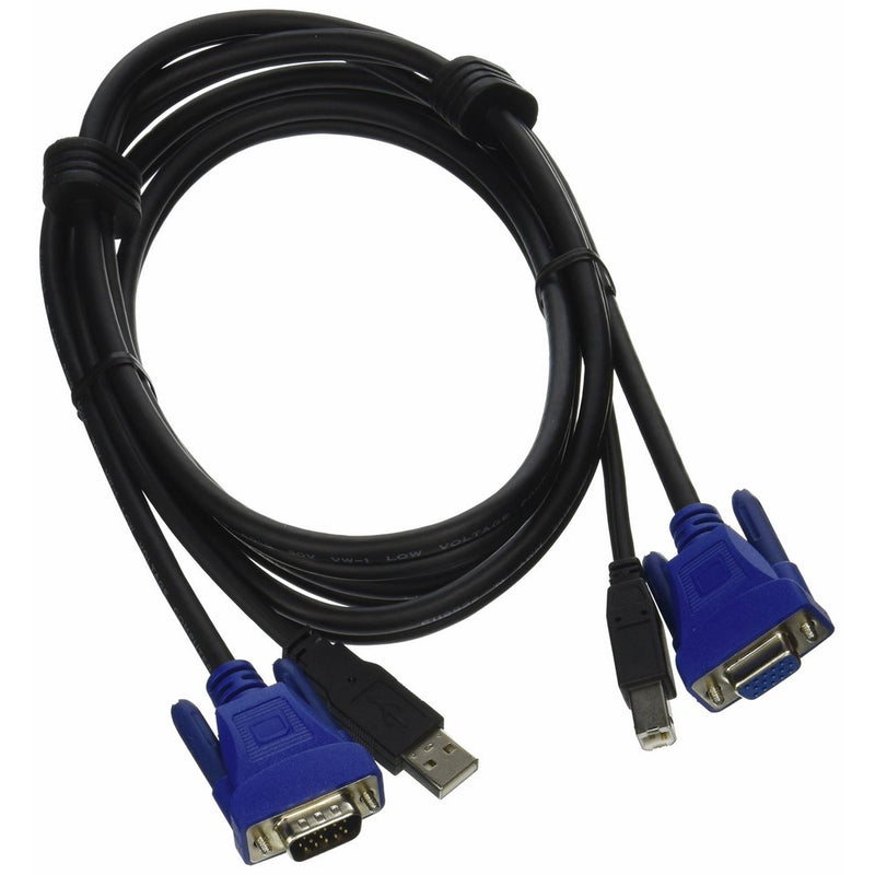 C2G 14175 USB 2.0 SXGA KVM Cable, Black (6 Feet, 1.82 Meters)