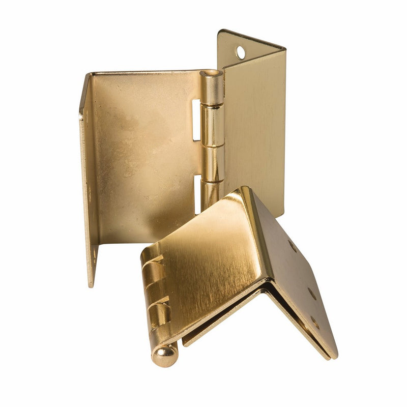 HealthSmart Expandable Door Hinges, One Pair, Brass