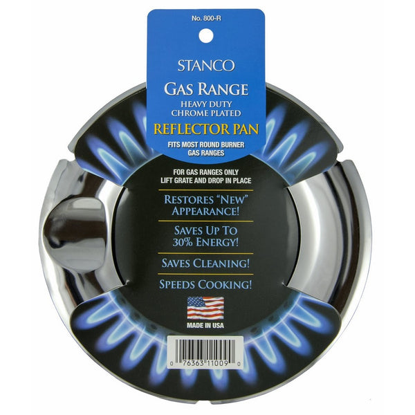 Stanco 800-R Round Gas Pan, Chrome