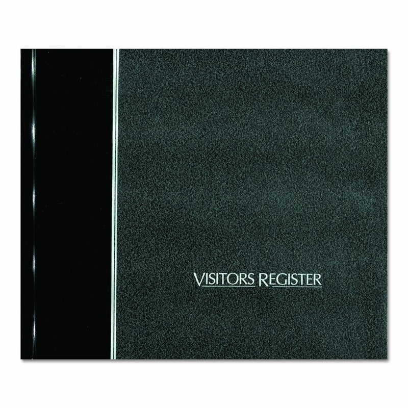 NATIONAL Visitor's Register Book, Black, 8.5" x 9.875" 64 Sheets (57802)