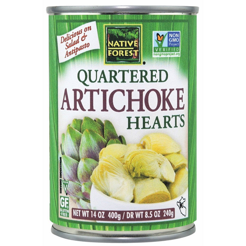 Native Forest Artichoke Hearts, Quartered, 14-Ounce Cans (Pack of 6)