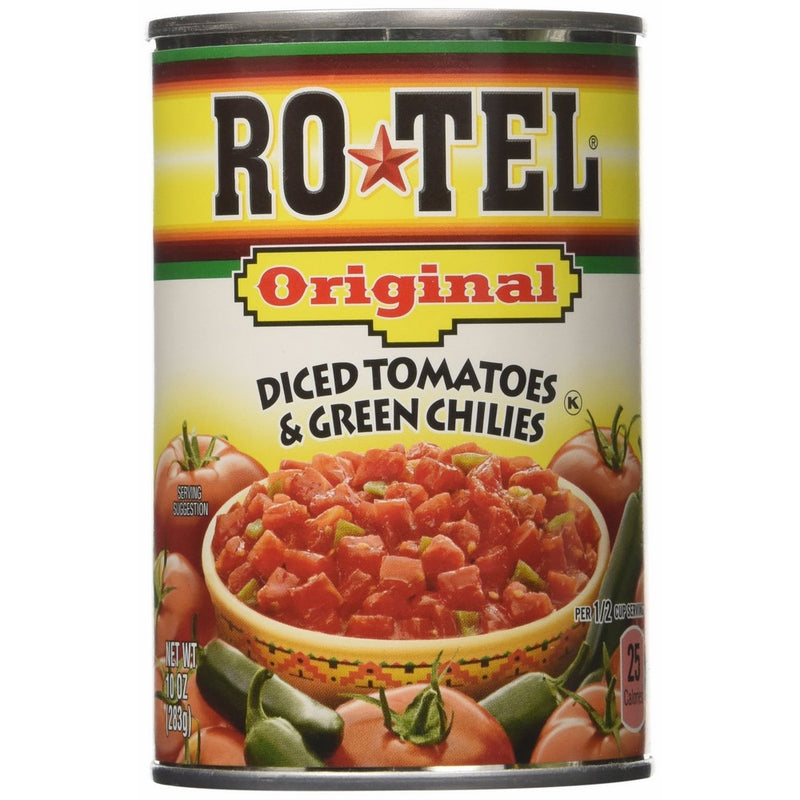 ROTEL Diced Tomatoes & Green Chilies-8/10oz